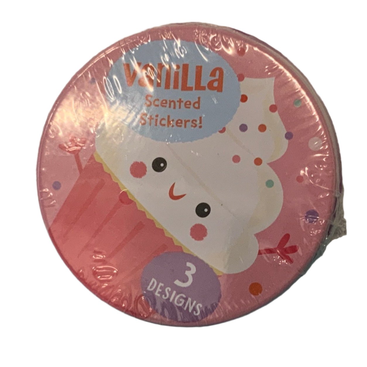 Vanilla scented stickers tin