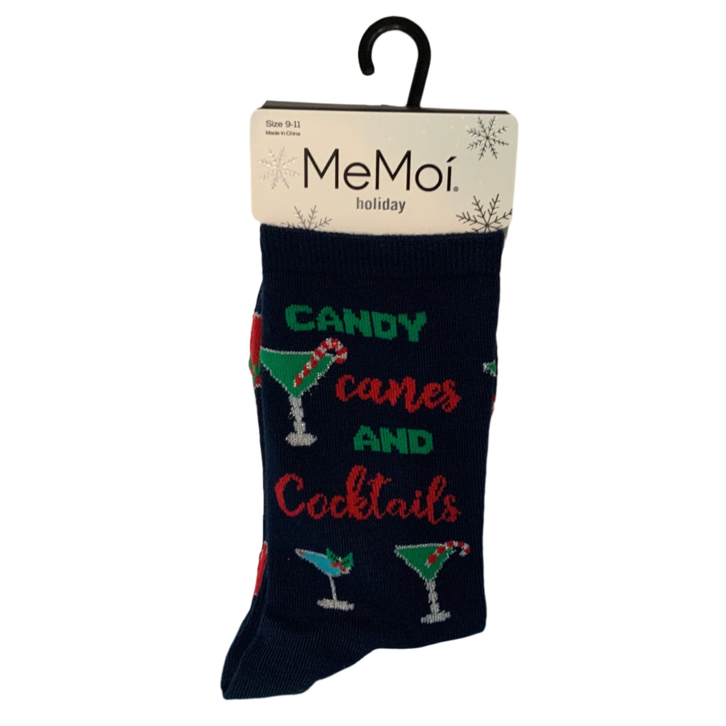 Candy Canes and Cocktails Socks