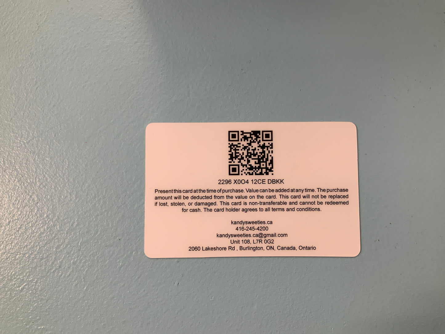 Kandy Sweeties Gift Card