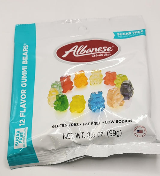 Albanese 12 Flavor Sugar Free Gummy Bears-99g