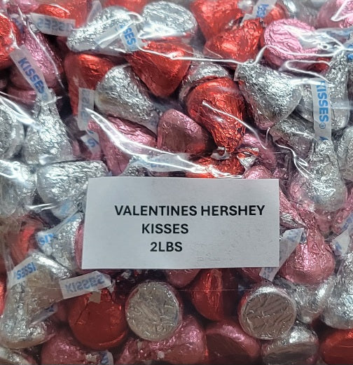 Valentine's Milk Chocolate Kisses- 2 lb bag