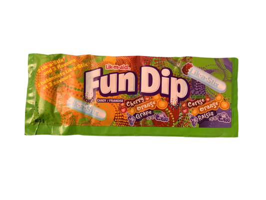 Fun Dip Cherry Orange Grape