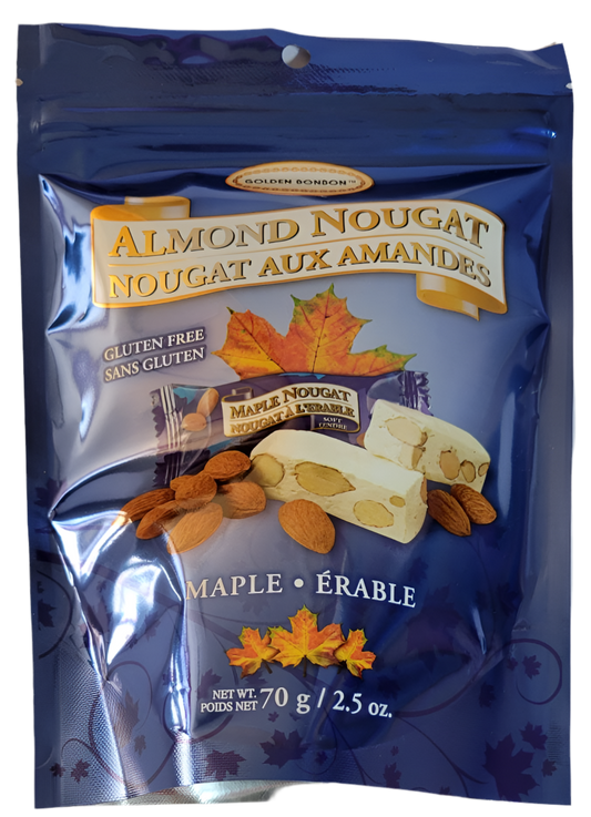 Almond Nougat- Maple Flavour-70g bag