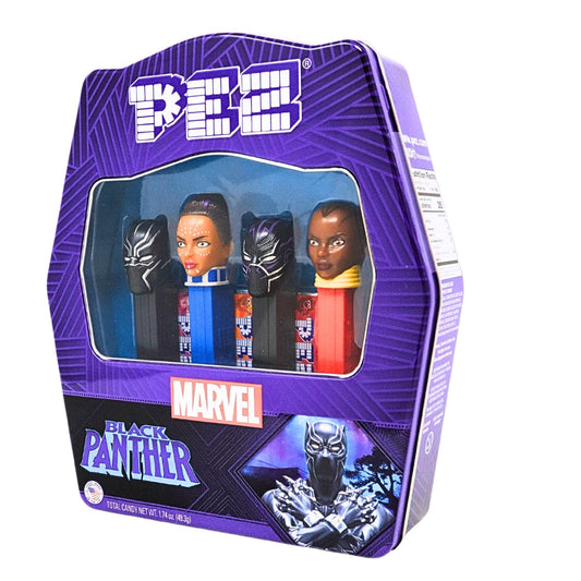 Black Panther Pez Tin