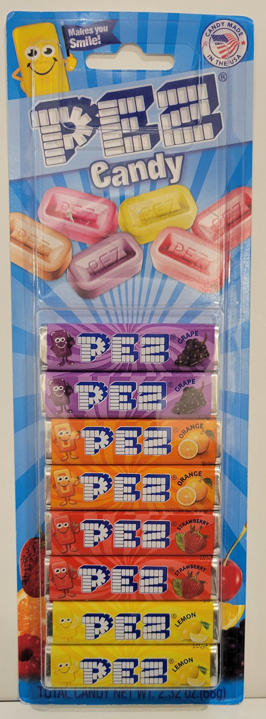 Pez Candy Refill Blister Pack - Fruit Flavour
