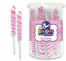 Mini Unicorn Pops- Bubble gum 24ct