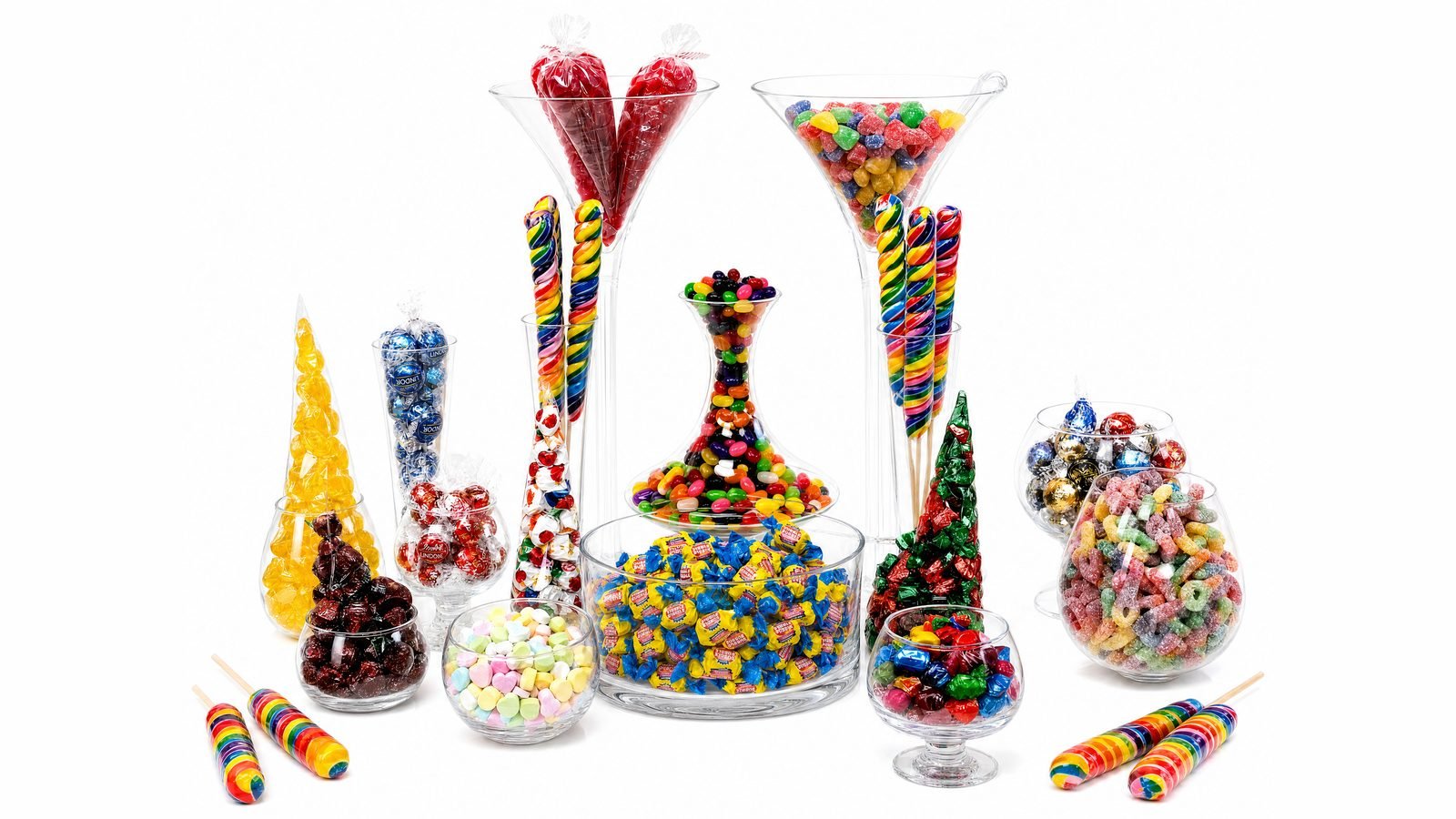 Custom candy sweet table by Kandy Sweeties