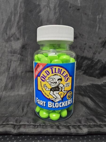 Old Timers Fart Blockers · Candy Placebos