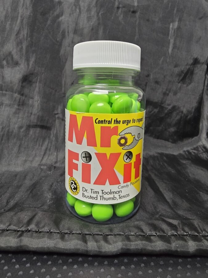 Mr Fix It (Control, Yellow Lable) · Candy Placebos